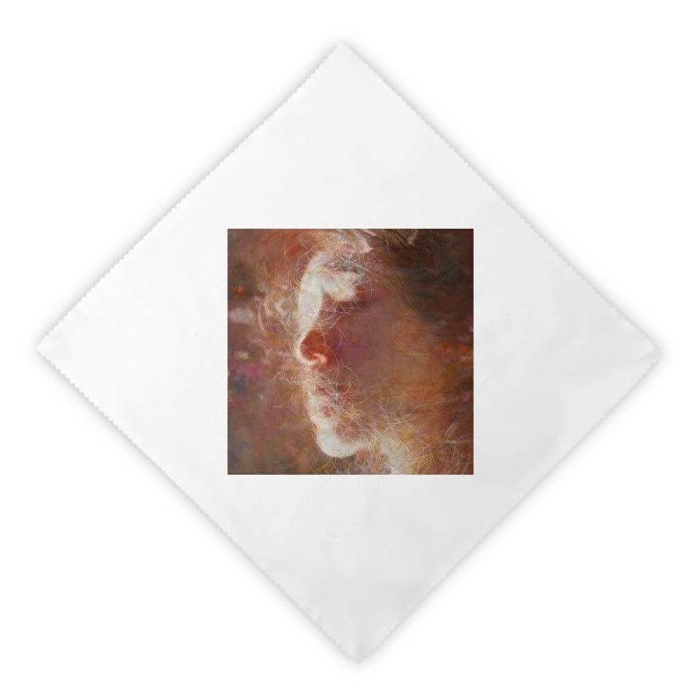 Serviettes en tissu pour éviter le jetable avec motif peinture décorative
