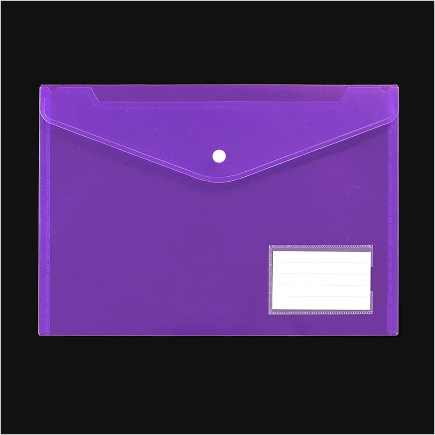 Präsentationsordner, Orgelordner, Aktenordner, 50er-Pack, Aktenordner, Kunststoff-Umschlagordner mit Druckknopfverschluss, Polyumschläge im A4-Format mit Etikettentasche, Ordner for Dokumente, Dateien