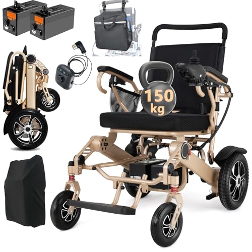 WEYRAL Lot de 2 fauteuils roulants électriques pliables, de...