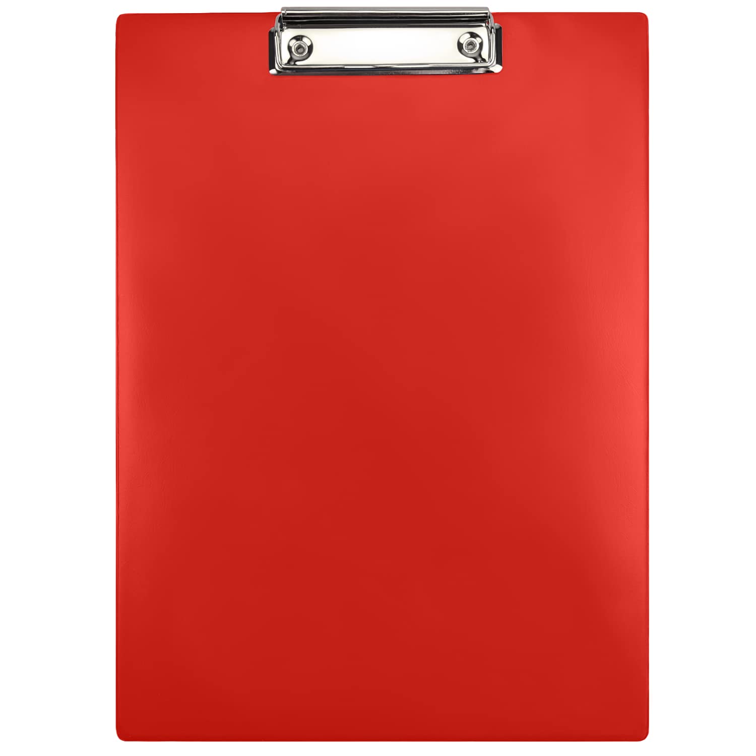 Netuno Clipboard A4 with Clip Red Writing Board with Metal Clamp Hard Plate Plastic Writing Case Clipboard DIN A4 Document Holder Writing Board with Clip Pack of 1 — image 1