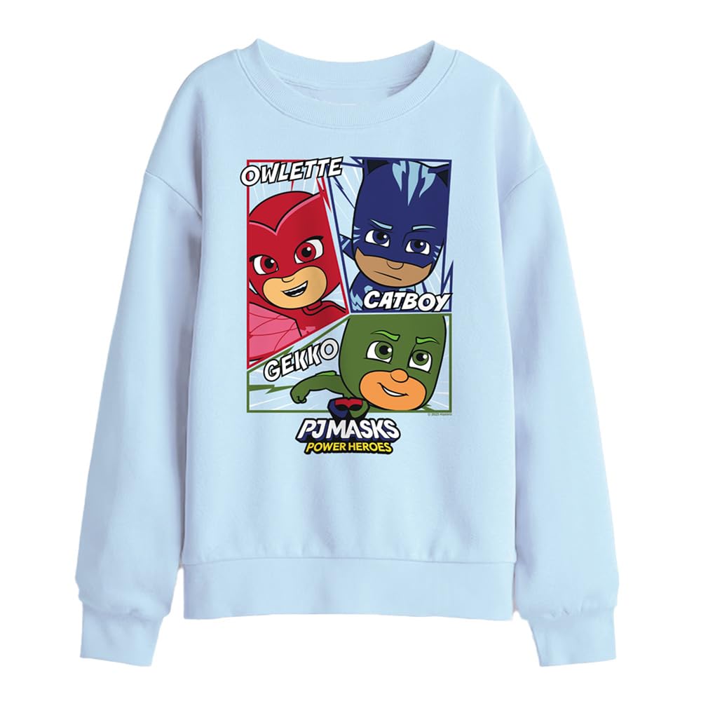 Hasbro Boys Blue Pj Masks Comic Heroes Kids Sweatshirt Light in Size 5 - 6 Years, Sports Direct