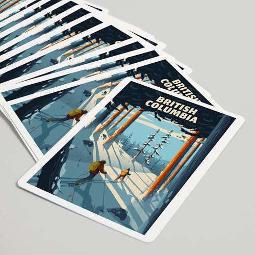 Lantern Press British Columbia Naipes Póker 52 Cartas miniatura 5