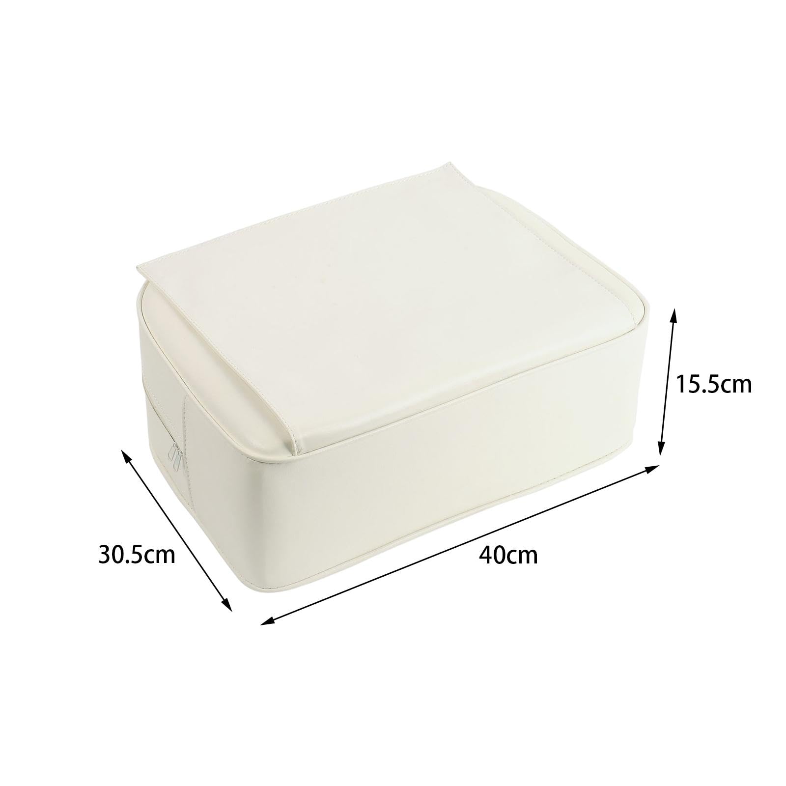 Barber Siège Rehausseur Coussin Enfant Salon Coiffure Spa Équipement Salon Matériel Coiffure PU Cuir Fonction Confortable Facile Nettoyage Adapté, blanc
