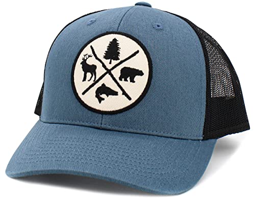Image of KBETHOS Men's Women's Explore The Outdoors Mountains Scenery Unisex Trucker Baseball Cap