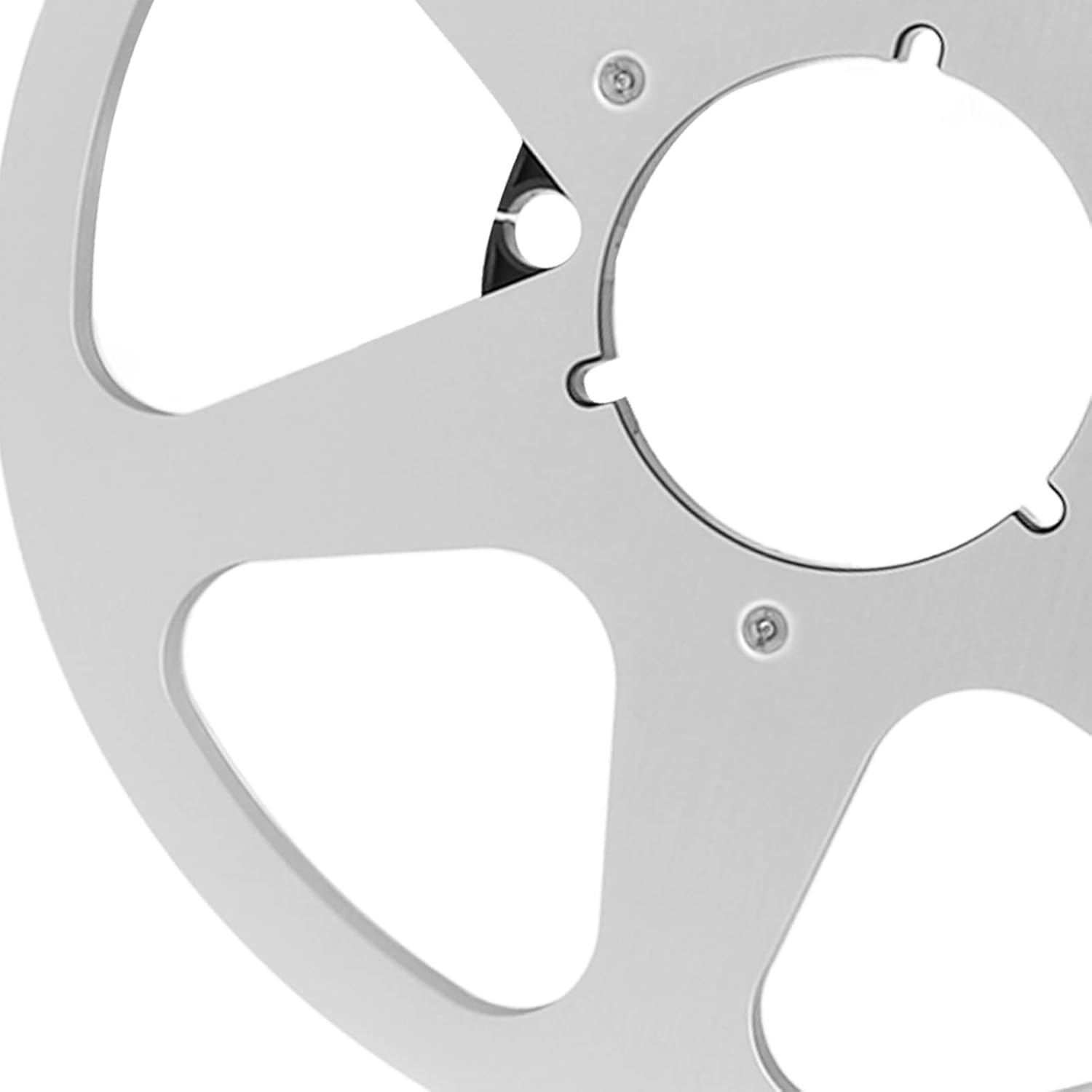 Diydeg Take up Reel, Empty Aluminum Takeup Reel with 6 Holes & 10. inch Diameter, Universal High Strength Open Reel Replacement for 1/4 Reel to Reel Tapes & Reel to Reel Tape Player (Silver)