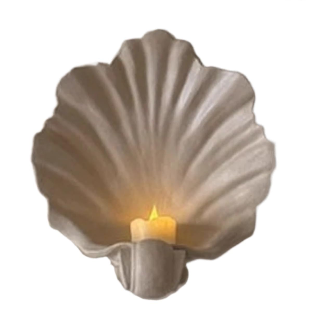 Wall Mounted Candle Holder Shell Candlestick Household Candles Container Wedding Aromatherapy ART Decoration Accessories for Candle