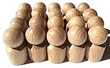 Spieltz 52412: 20 DIY Spielfiguren / Halmakegel aus Holz, Natur, Nicht Lackiert, Zum Selbst Bemalen / Lackieren (Packungsgröße 20 Stück)