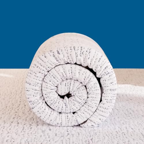 Image of Subrtex Mattress Topper, Twin XL Memory Foam Topper with Cover, 4inch, White&Grey