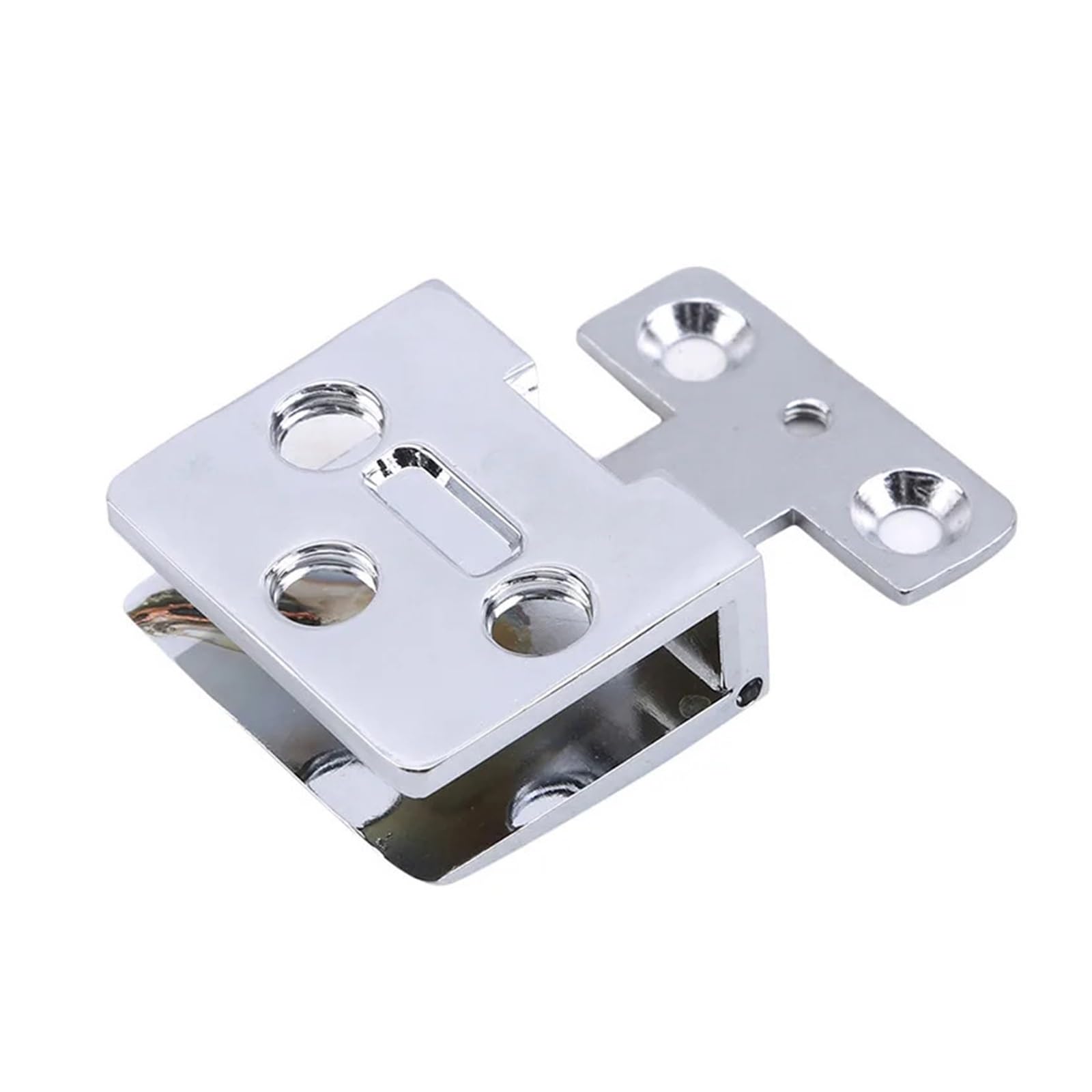 Wkfbifly For 4-5Mm Glass Glass Door Hinge Clamps Stainless Steel Wine Cabinet Bread Cupboard Clip Hinges For 5-9Mm(For 4-5Mm Glass)