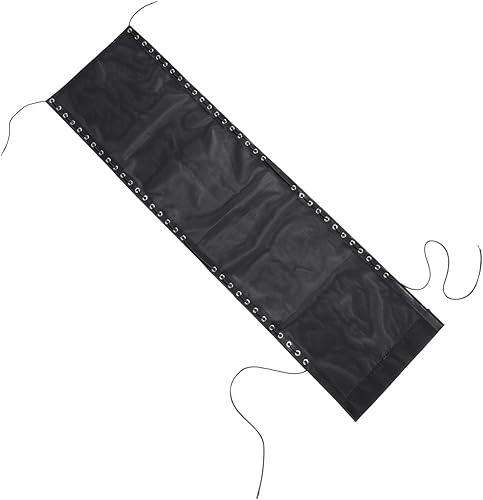GANAZONO Tela de repuesto para silla de playa, tela de lona negra, reemplazo para tumbona, patio, silla de reparación, silla de salón al aire libre,