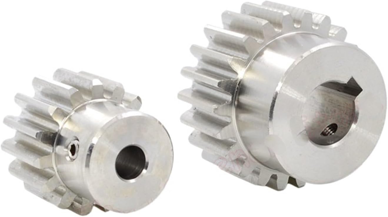 Industrial helical Gear 1pcs 12 14 15 16 Teeth 1.5 Module 304 Stainless Steel Spur Gear Motor Gears Drive Gear Bore 6-12mm (Size : 16 Teeth (Bore 8mm))
