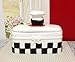ACK Plump Bistro White Chef Hand Painted Ceramic Collection Bread Box with Rubber Sealed, Airtight Toast Storage Container, Kitchen Decor Organizer