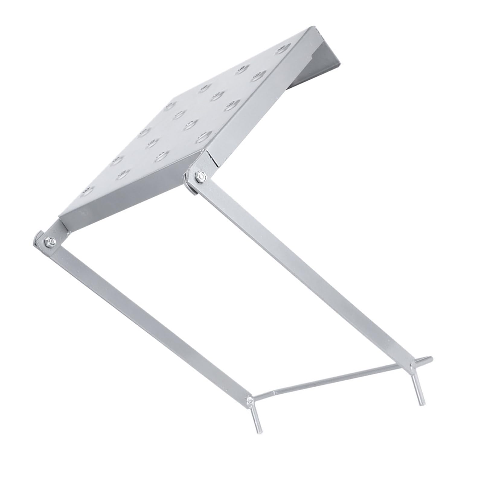 Foldable Quick Install Ladder Accessories Work Platform Steel Construction Nonslip Surfaces 400lb Load for Tool Painters Ladder Shelf