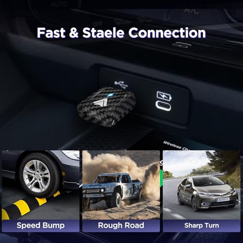 Mini Android Auto Wireless Adapter Support YouTube, for Car USB Small Dongle Plug & Play, for Car Models 2017 Above with Wired AndroidAuto, Only for Android Phones Version 11 Above
