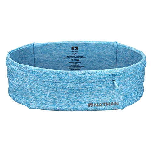 ネイサン(NATHAN) ランニングポーチ ウエストポーチ NS7702 ジップスター Zipster ズレない ゆれない ウエストバンド スマホ対応 ジップ付 ポケット ブルーレディエンス XS ランニング ウォーキング ジョギング 散歩 トレイルランニ