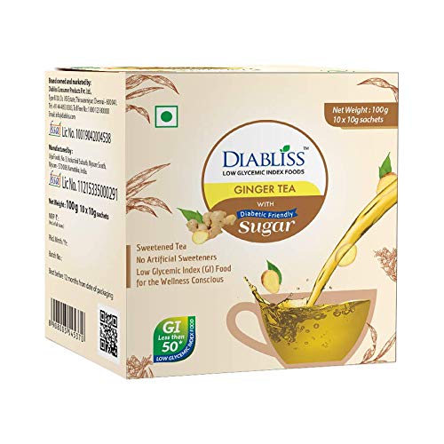 Buy DiaBliss Herbal Diabetic Friendly Herbal Ginger Tea 10 Grams Sachet