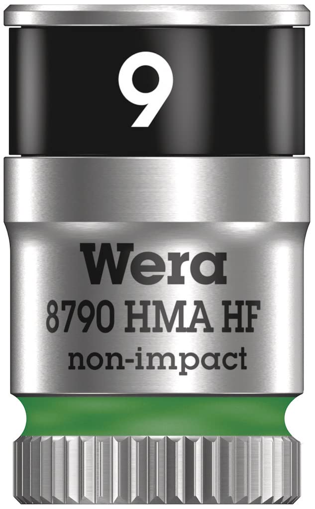 Wera 8790 HMA HF Zyklop Socket - 1/4"" - Holding Function 9 x 23mm