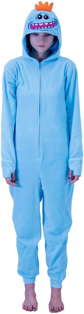 Rick and Morty Mr. Meeseeks Onesie with Butt Flap Pajama