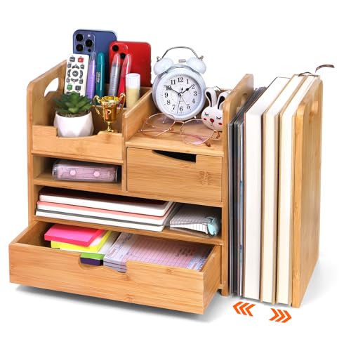 ZOOFOX Bamboo Desk Organizer