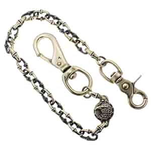 白銅 ウォレットチェーン クロス 自社オリジナル 最高級 燻し加工 Amazon | [ディールデザイン] DEAL DESIGN ソリッドベース