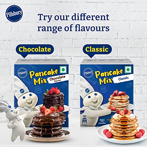 Image of Pillsbury Butterscotch Flavour Pancake Mix| 2-Minute Pancake Mix for Kids| No-Preservatives | 80g