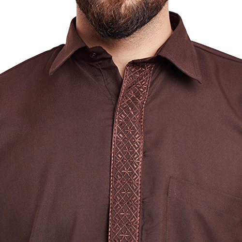 Image of SOJANYA (Since 1958, Men's Silk Blend Grey Kurta Pyjama & Silk Blend Jacket Combo