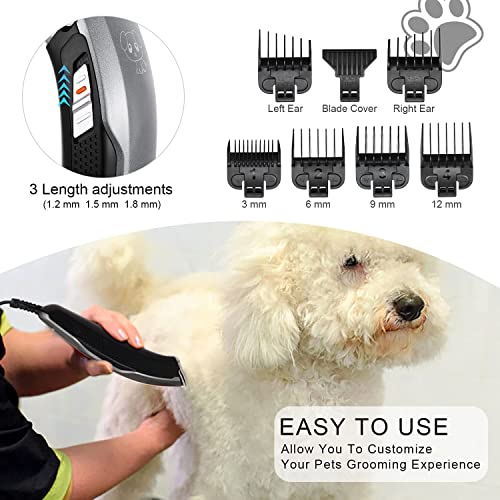 Dog Clippers Professional Heavy Duty Dog Grooming Clipper 3 Adjustable Speeds Whisper-Quite High Power Plug-in Pet… - Image 5