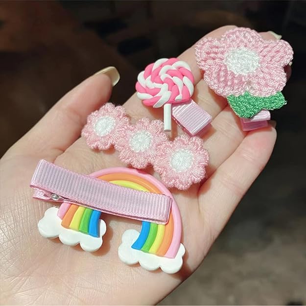 Image of 42 Pcs Hair Clips for Girls Kids Cute Fancy Hair Accessories for Baby Toddlers Teens Hairclips