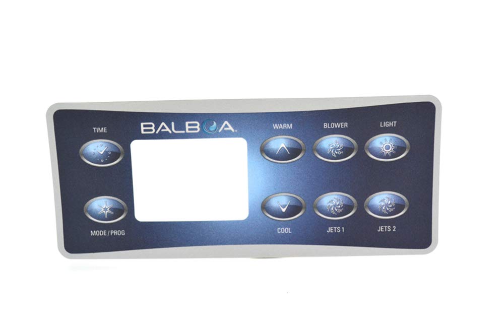 Balboa VL801D Overlay, 8 Button 2 Pump & Air - Product Code: 10763