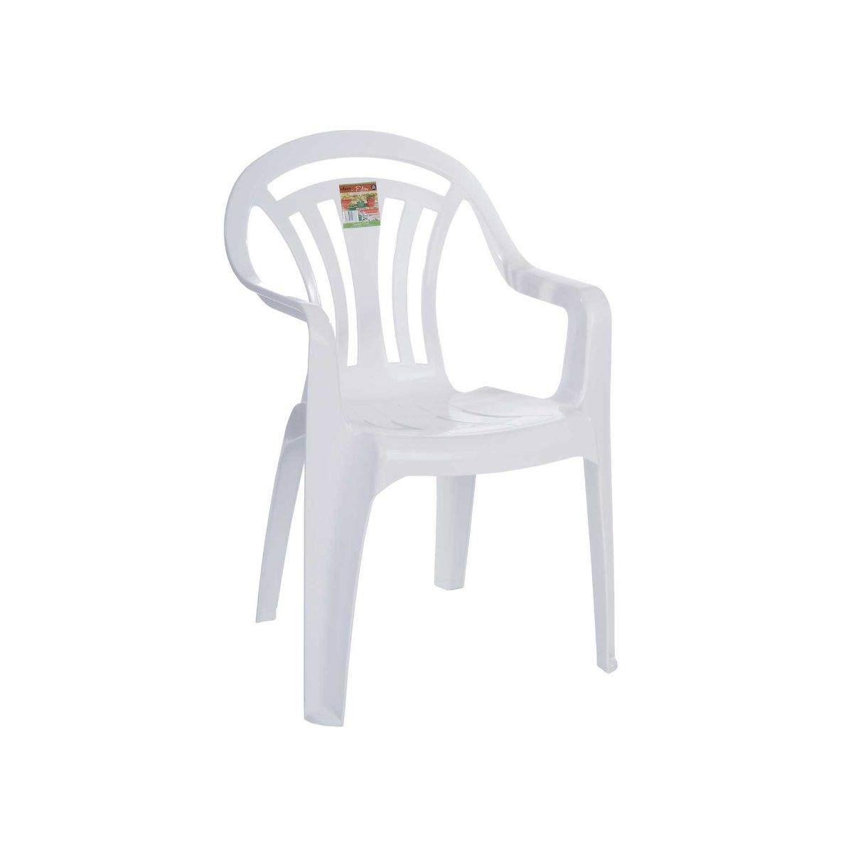 Scab Design Low Back Plastic Garden Chair - Color: White