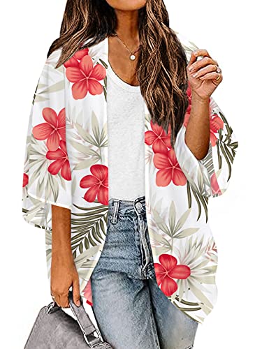 Image of BB&KK Women's Floral Kimono Summer Short Cover Ups Tops