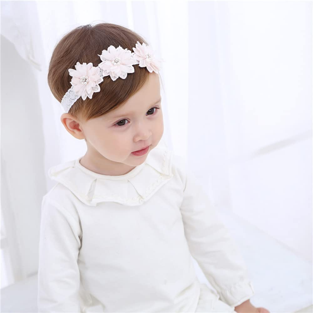 Diadema de Pelo para Bebé Cintas Florales Banda para Cabeza Niña Accesorios Fotografía
