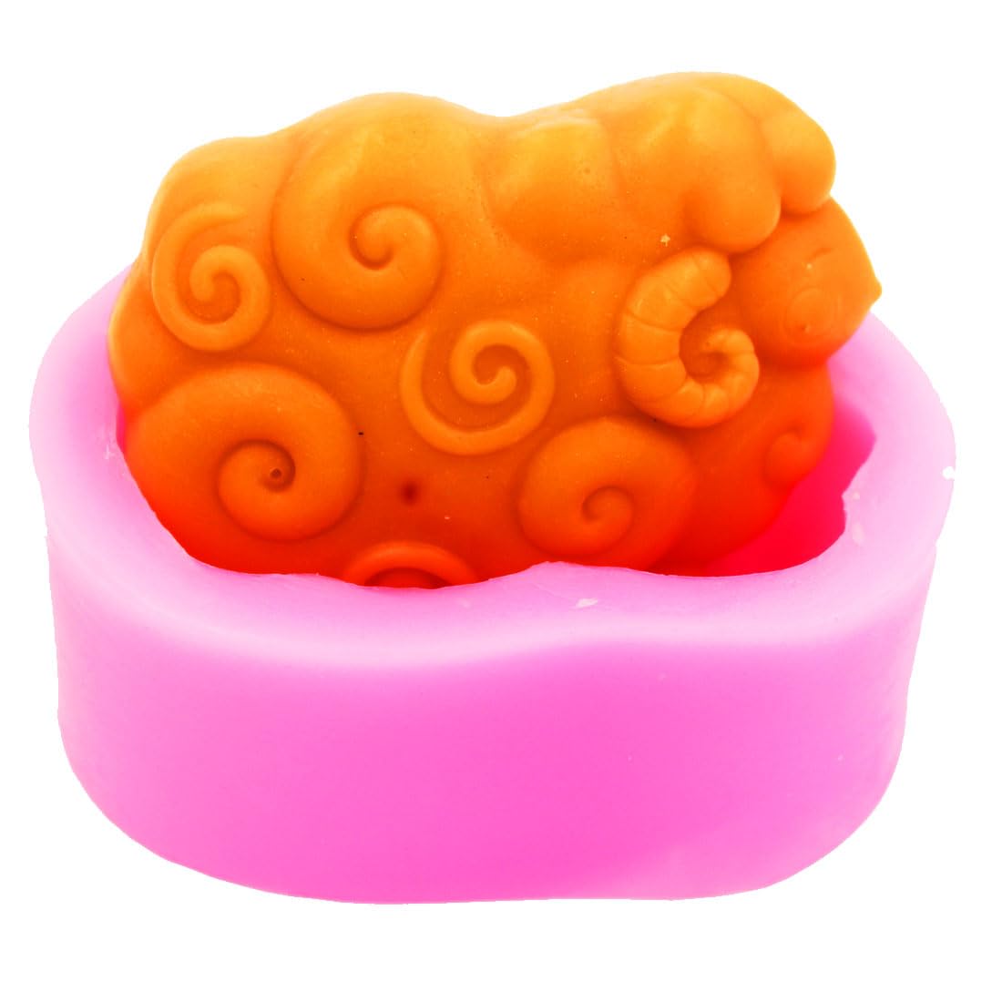 Baby on Moon Silicone Mold for Soap Making Angel Molds for Soap Candle Chocolate Candy Silicone Molds for Soaps Bombs Baking Fondant (s093)