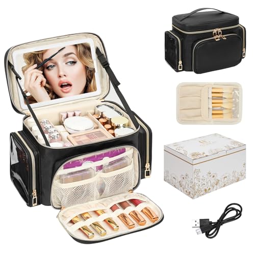 Large Makeup Bag with Two Side Pockets