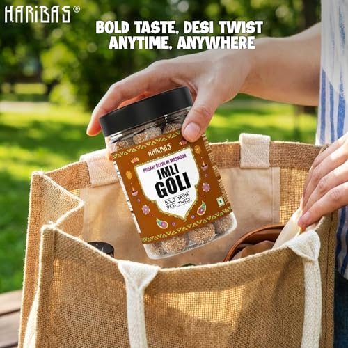 Image of HARIBAS Imli Laddu 300gms Tasty Natural Digestive Candy Pops /Churan Goli
