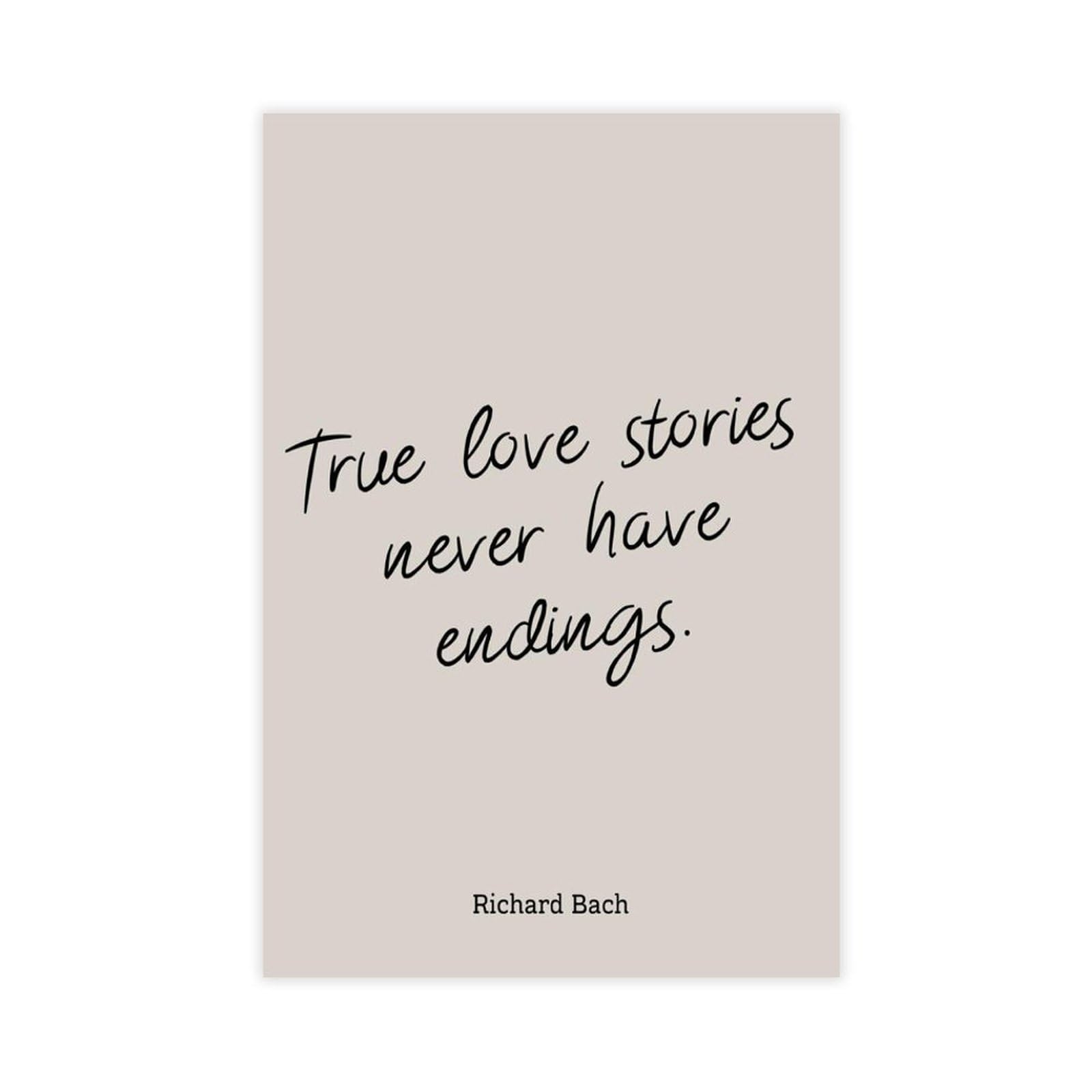Mnyuein True Love Stories Never Endings Poster Quotes