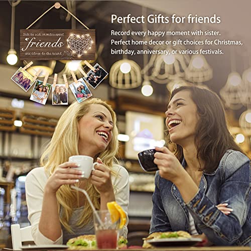 Best Friend Picture Frame, Best Friend Birthday Retirement Gifts For Women, Long Distance Friendship Gifts For Bestfriend, Bestie, Graduation Gifts Going Away Gifts For Friends Friendship Photo Holder #TOP1