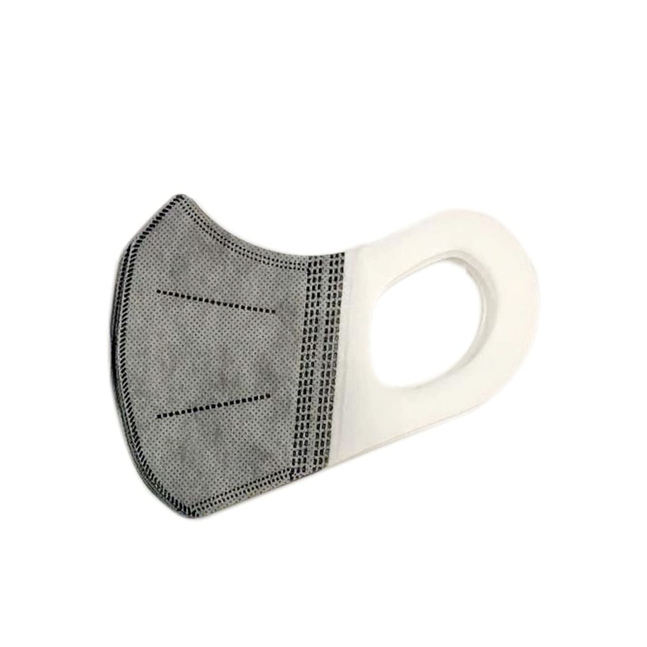 MASKWELL Non-Woven 4 Layers Disposable 3D Face Masks (Pack of 30, Light Grey)