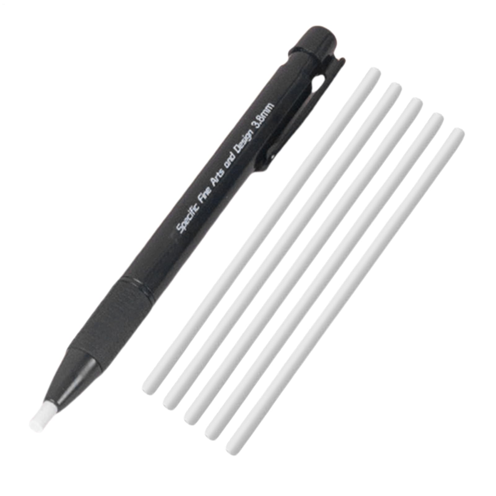 Eraser Retractable | Artists Drawing Erasing Accessories,Retractable 3.8mm Tip Mechanical Eraser Pen with 5 Refills for School Drafting Work Writing Sketching
