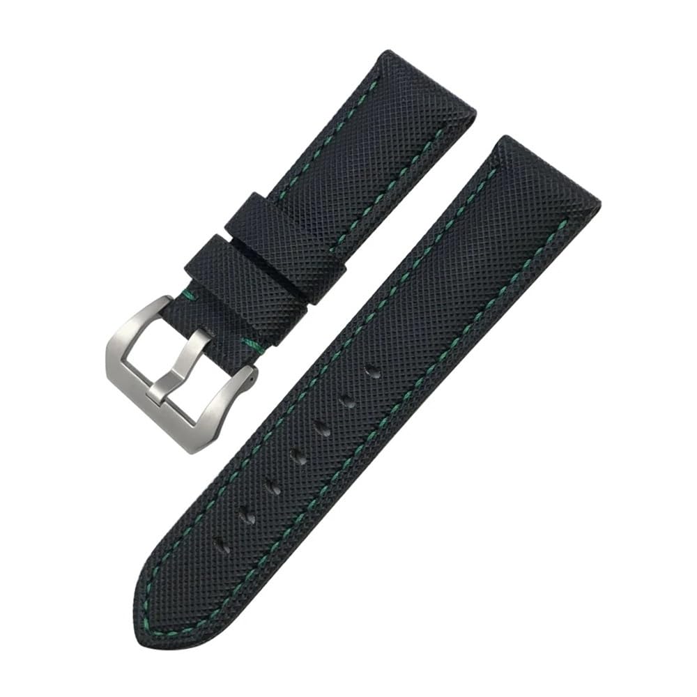 22mm 24mm 26mm Nylon Texture cinturino in fibra di carbonio adatto for Panerai for Luminor PAM1312 441 orologio nero braccialetto