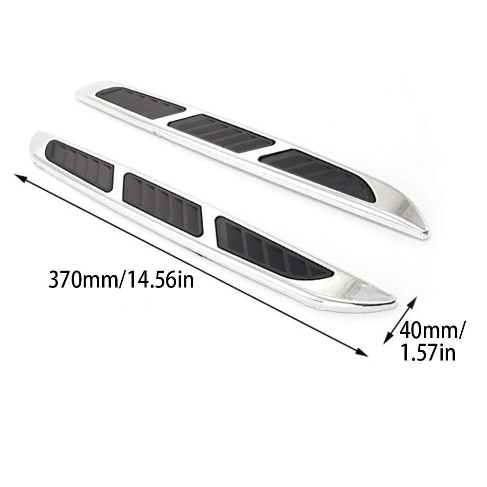 idain 2pcs Car Air Flow Intake Cover, Decorative Scoop Bonnet Hood Vent Cover Universal Auto Car Decorative Hood