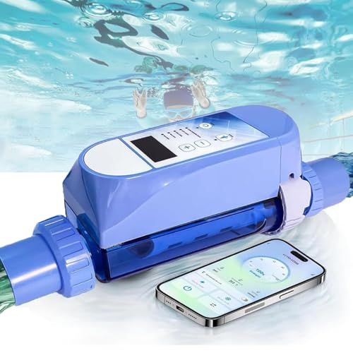 Generador de cloro para piscinas de agua salada, sistemas automático de cloración de agua salada para piscinas, máquina generadora de cloro para spas, wifi integrado y control remoto 50M³/12g/h