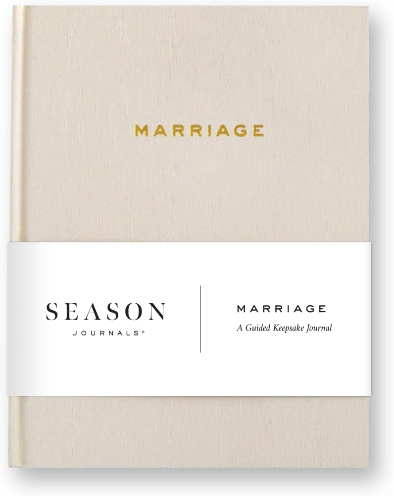 Wedding Gift for Couples – Marriage Journal for Couples with Guided Prompts, Linen Hardcover Keepsake Memory Book for Newlyweds & Anniversaries