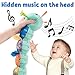 LIGHTDESIRE Baby Toys Musical Caterpillar,Infant Stuffed Animal Toy with Crinkle and Rattles,Soft Sensory Toys with Textures for Tummy Time Newborn Boys Girls 0 3 6 12 Months(Blue)