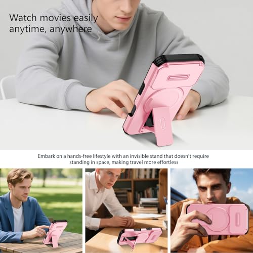 Coque magnétique iPhone 17 Pro béquille pour visionnage mains libres - 5