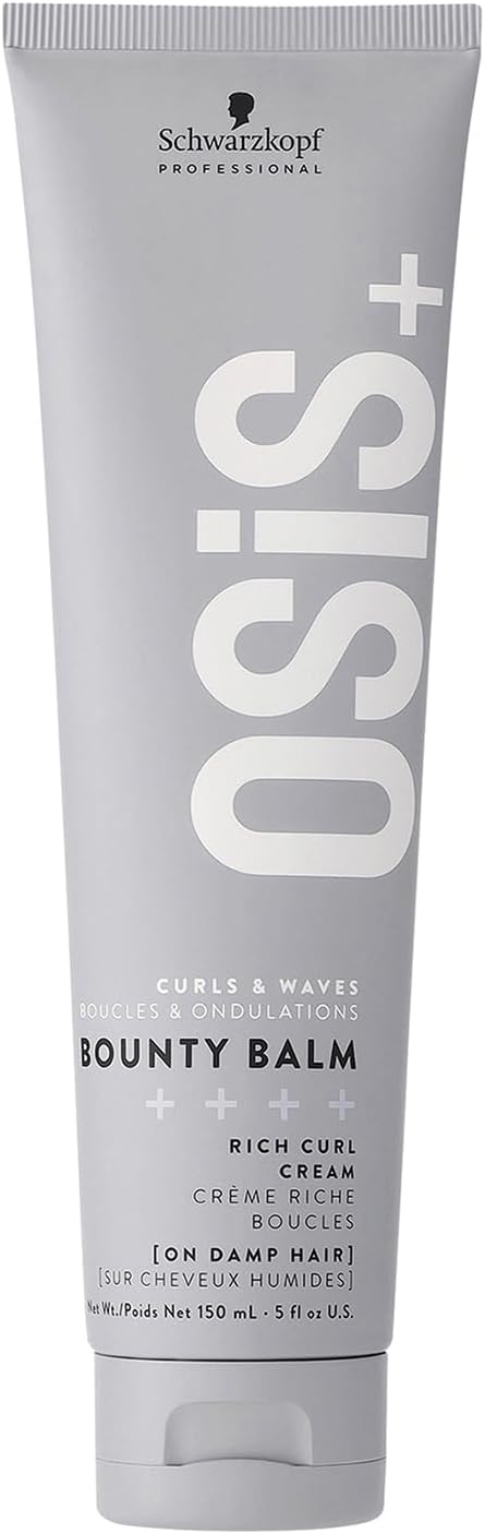 Schwarzkopf Professional OSiS Bounty Balm Curl Cream Enhances Curls And Waves Reducing Frizz Taming Flyaways Shine Softness Strong Definition Non Crunchy Texture Lightweight Volume 150 ml