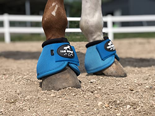 Image of 2520D Horse Bell Boots No-Turn Horse Bell Boots, Equine Ballistic Hoof Overreach Bell Boot, Pair