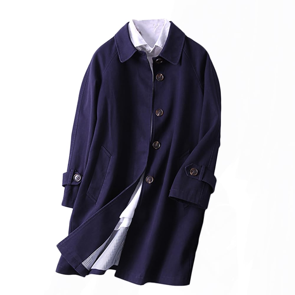 ＊美品【アンタイトル】スプリングコート ウォッシャブル ベルト ネイビー 4 美品【アンタイトル】スプリングコート ウォッシャブル ベルト