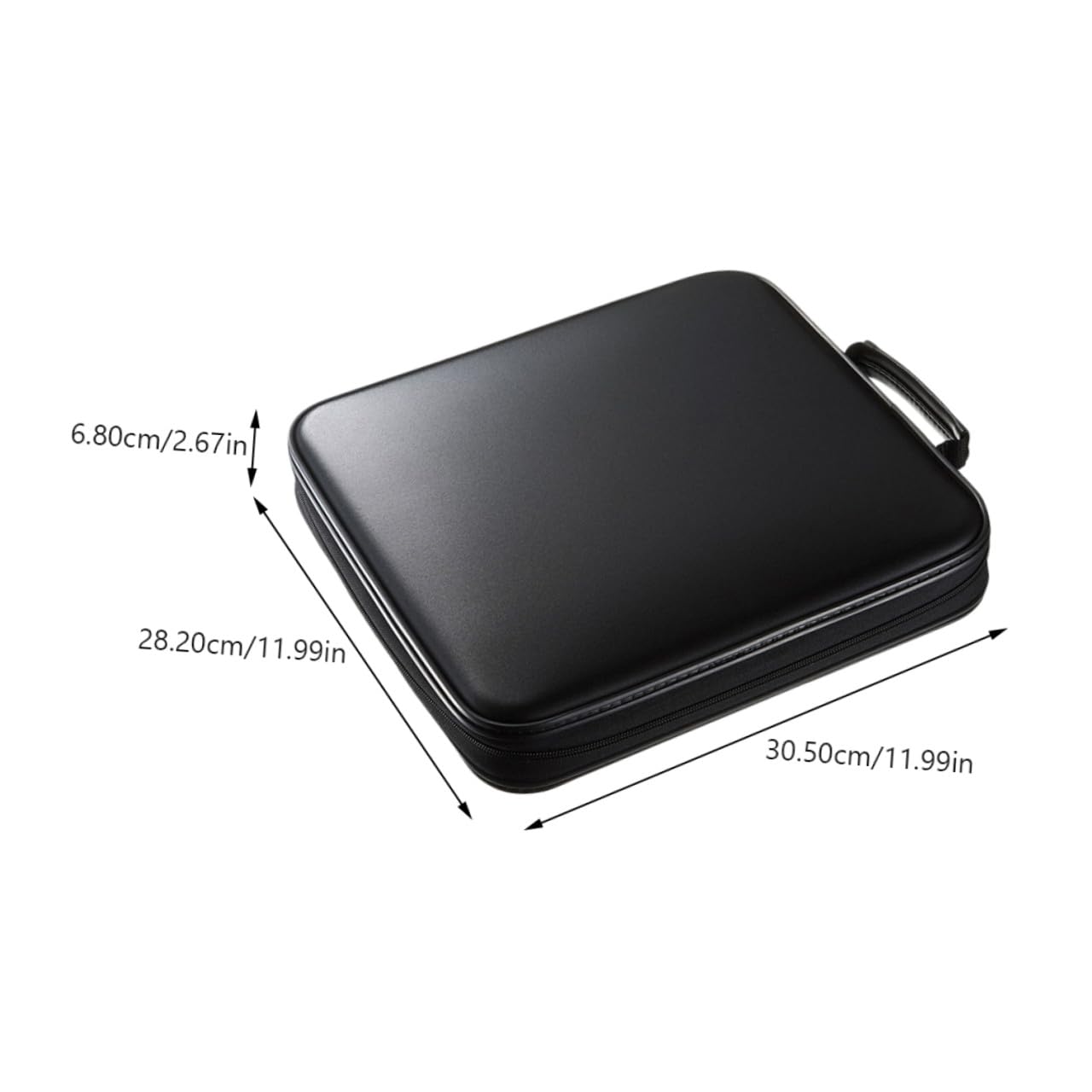 MAGICLULU Custodia Portatile per CD da 160 Pezzi Manico Ergonomico, Materiale Pp Resistente e Feltro Non Tessuto, per Casa, Auto e Viaggio