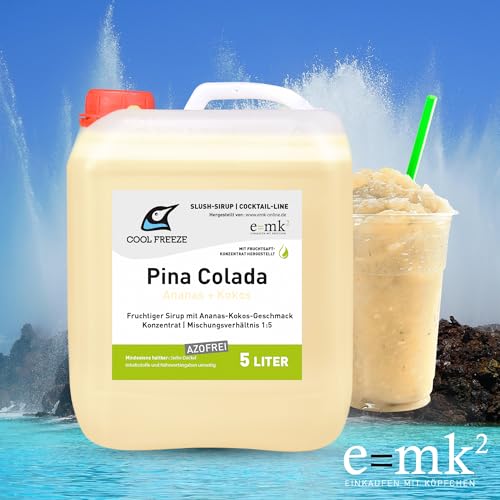 Cool Freeze Slush Sirup Set 4x5L – Daiquiri (Erdbeere), Piña Colada(Ananas Kokos), Caipirinha (Limone) – Cocktail Line Deluxe Summer Edition – alkoholfrei – mit Fruchtsaftkonzentrat – Made in Germany – Bild 3